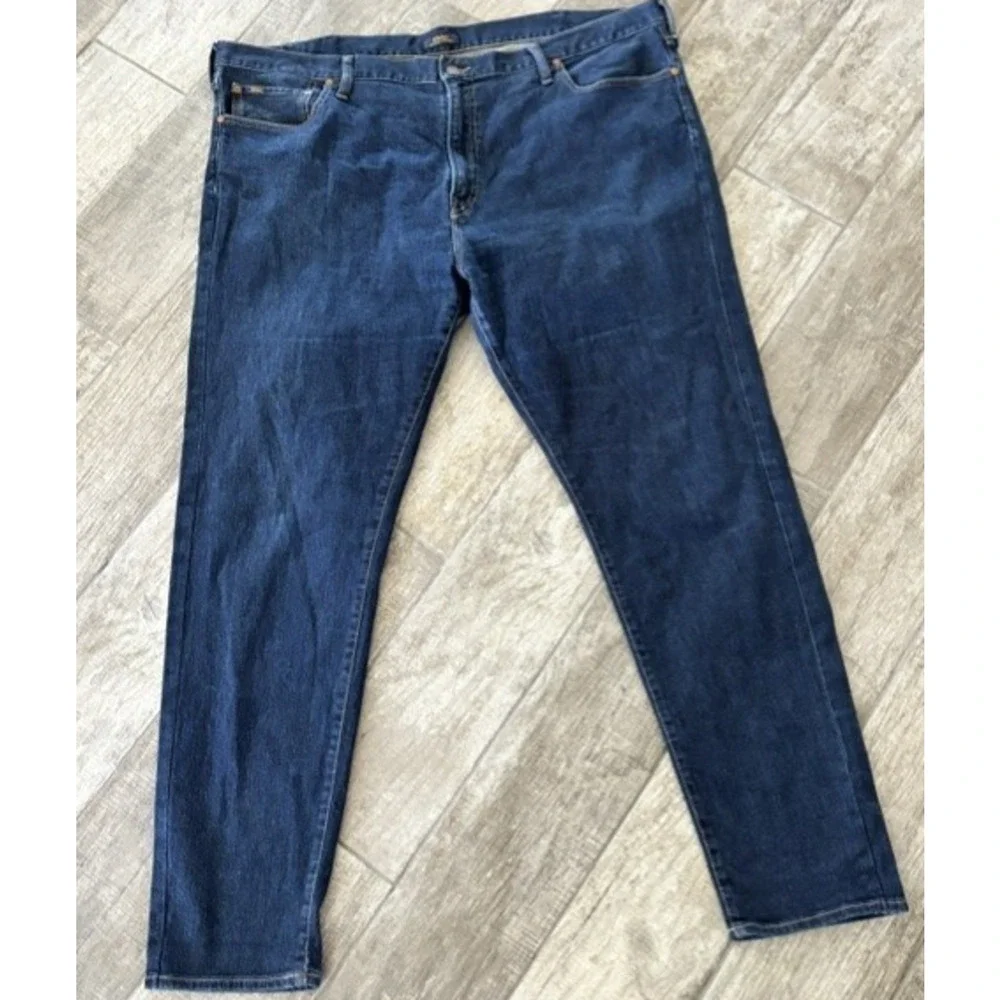 Polo Ralph Lauren Varick Slim Straight Jeans 44x32 Dark Wash Denim Men's Preppy